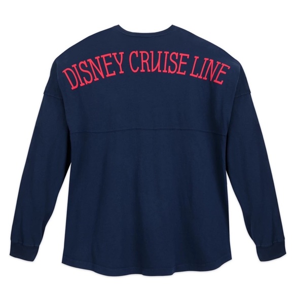 Disney Tops - Disney Cruise Line Lace-Up Spirit Jersey Nautical Vacation Navy Blue/Red Sz XS